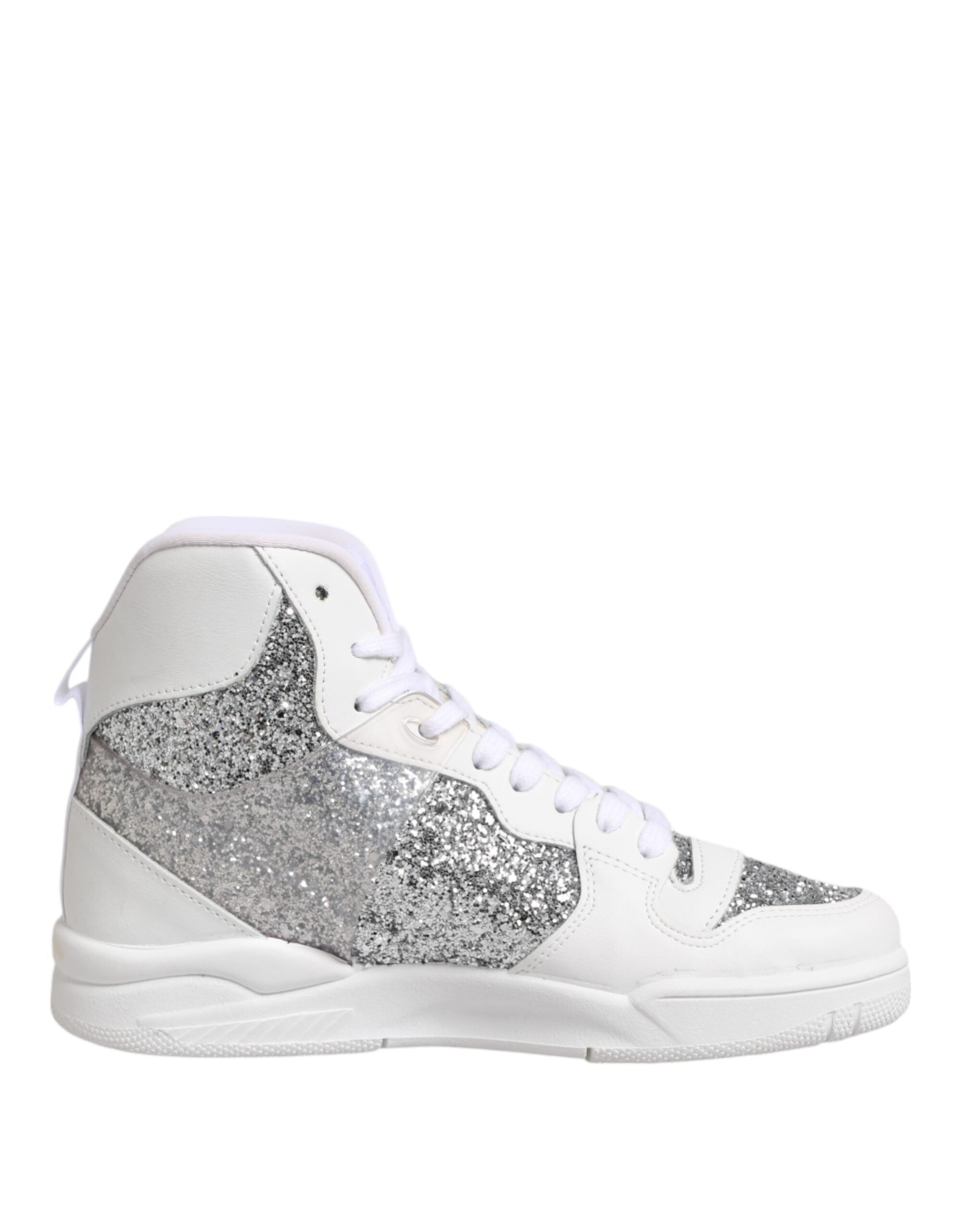 Baskets Chiara Ferragni blanches argentées