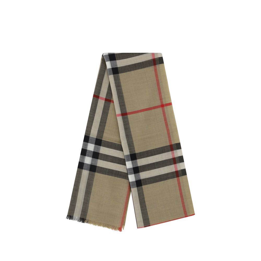 Écharpe Burberry Check grise