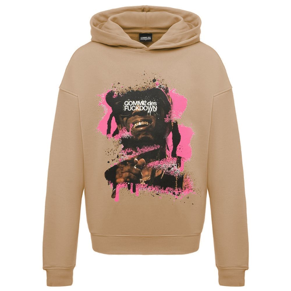 Hoodie Comme des Fuckdown marron