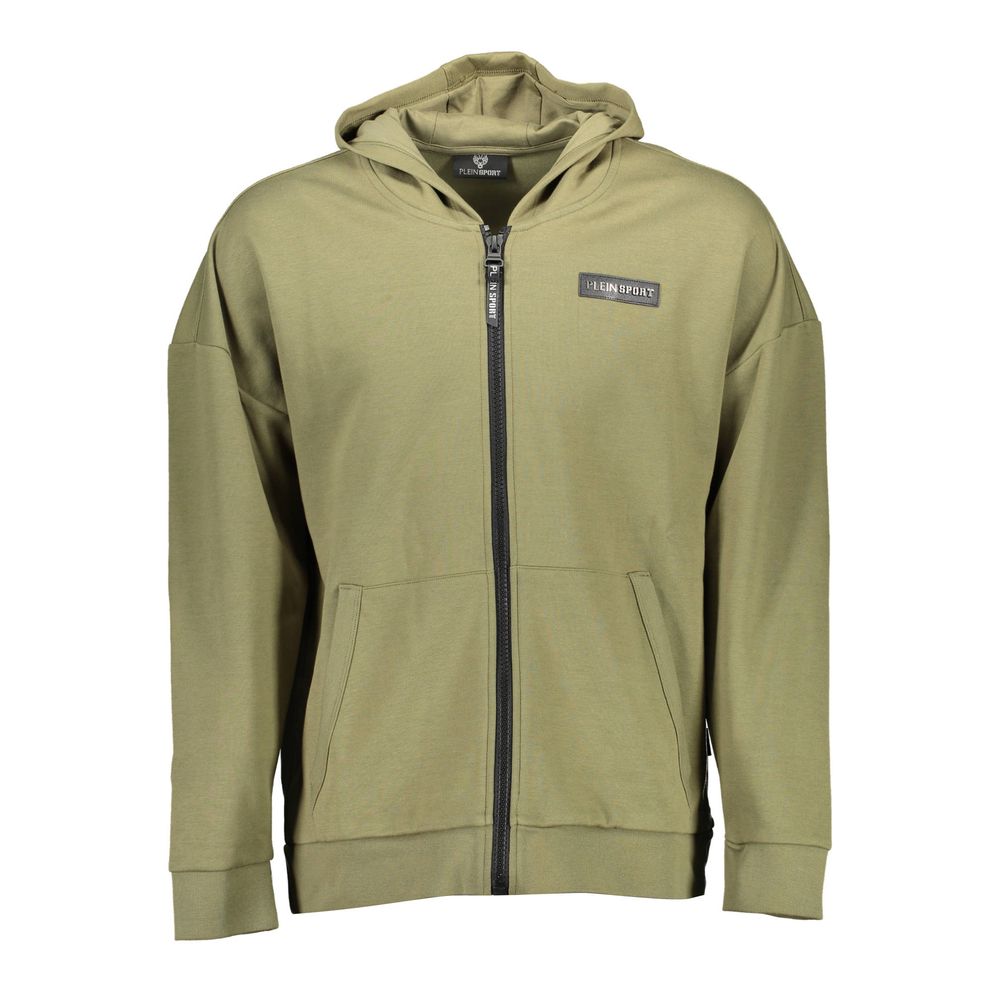 Sweat à capuche Marque Modèle vert