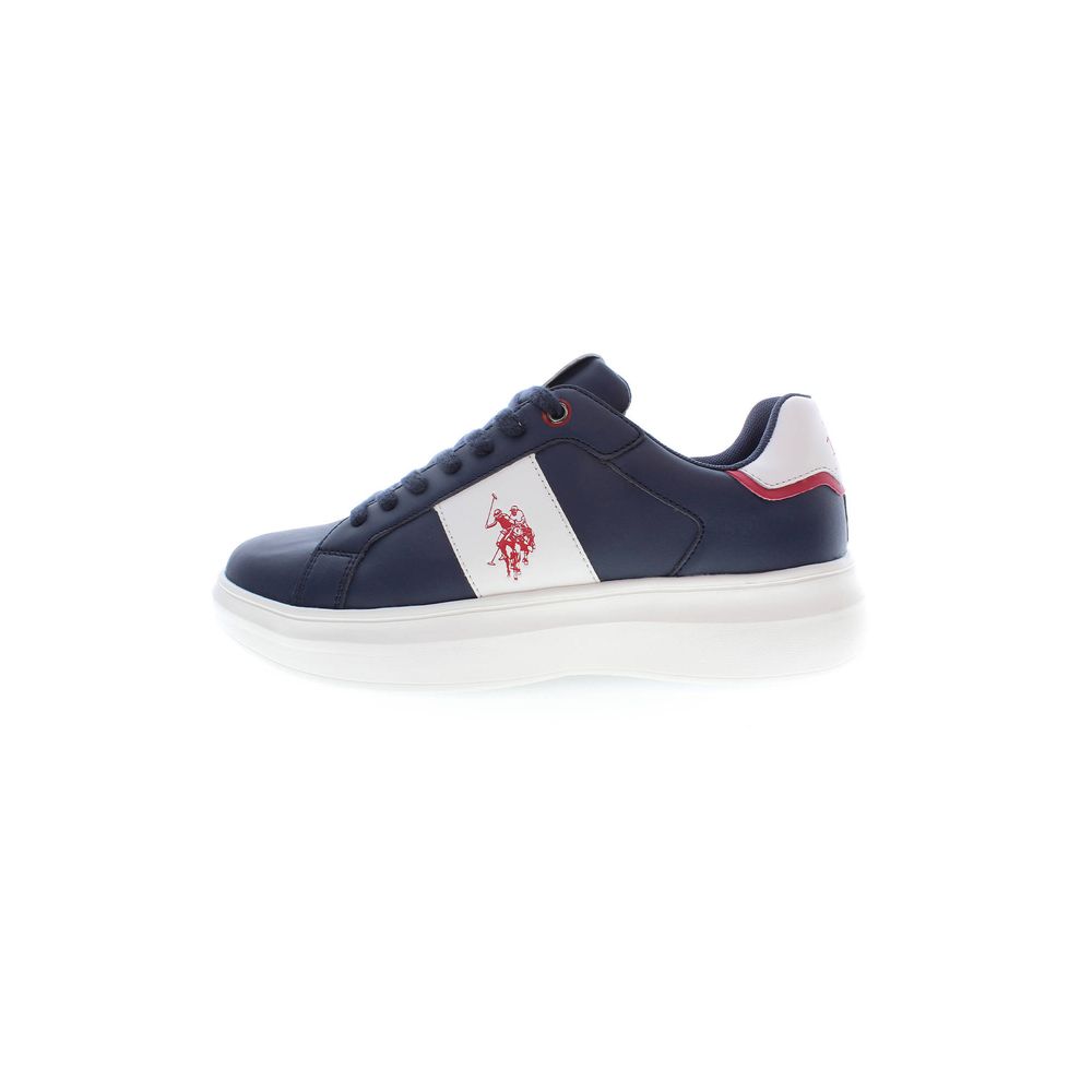 Baskets bleues avec logo