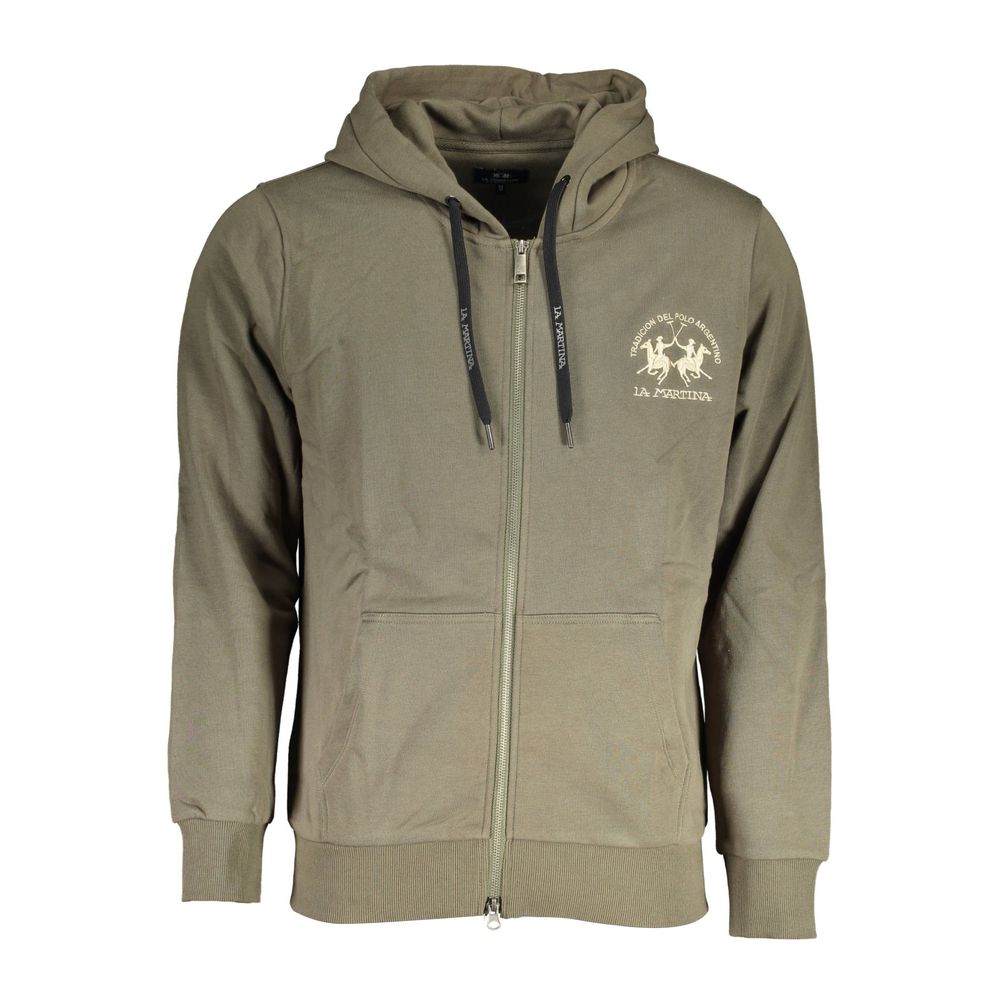 Sweat à capuche Marque Modèle vert