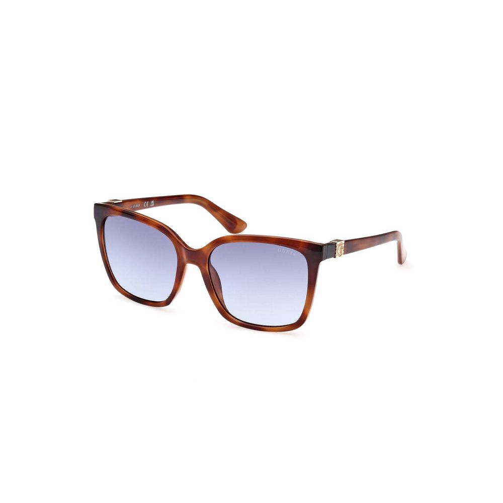 Lunettes marron avec verres bleus clairs