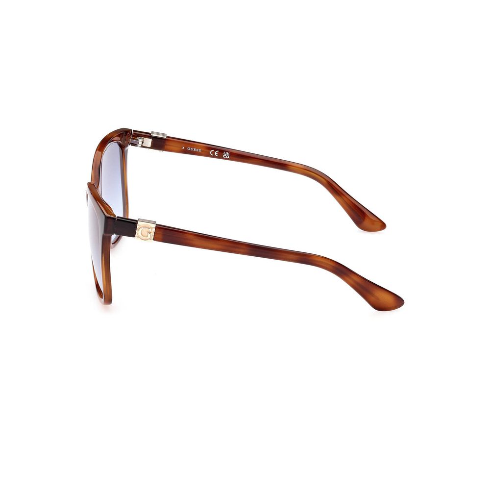 Lunettes marron avec verres bleus clairs