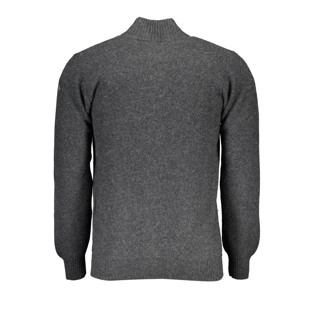 Cardigan gris logo