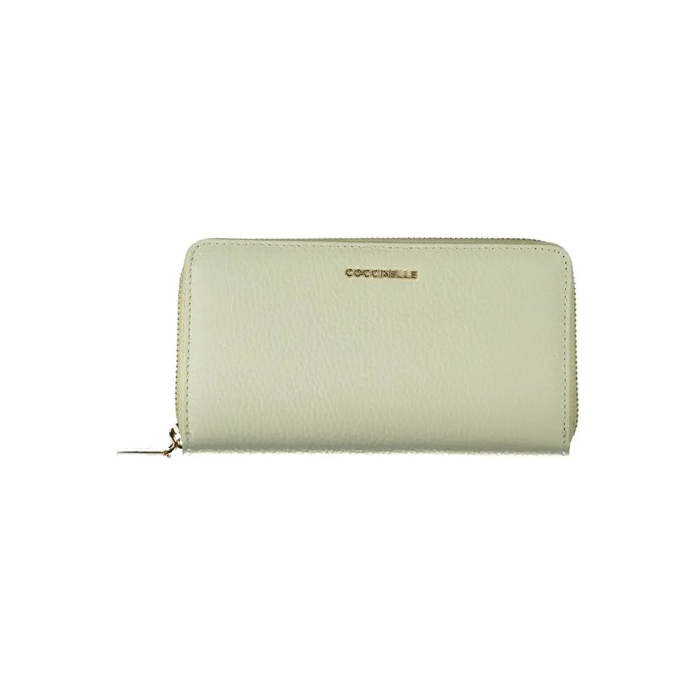 Portefeuille Green cuir vert Coccinelle