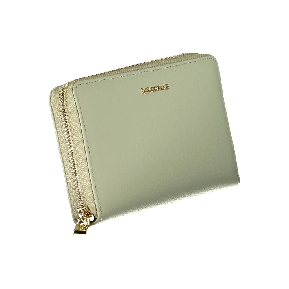 Portefeuille Green cuir vert Coccinelle