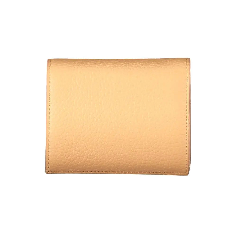 Portefeuille Orange cuir 2 compartiments Coccinelle