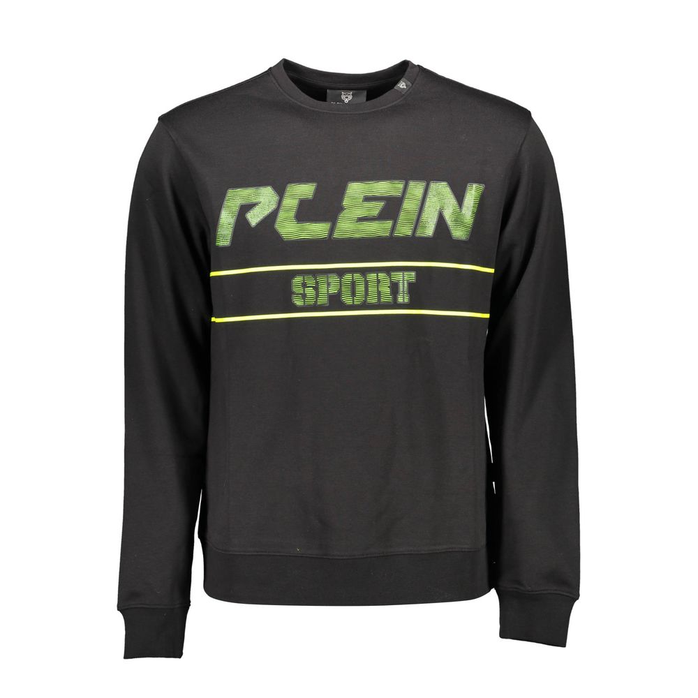 Sweatshirt noir détails contrastants noirs