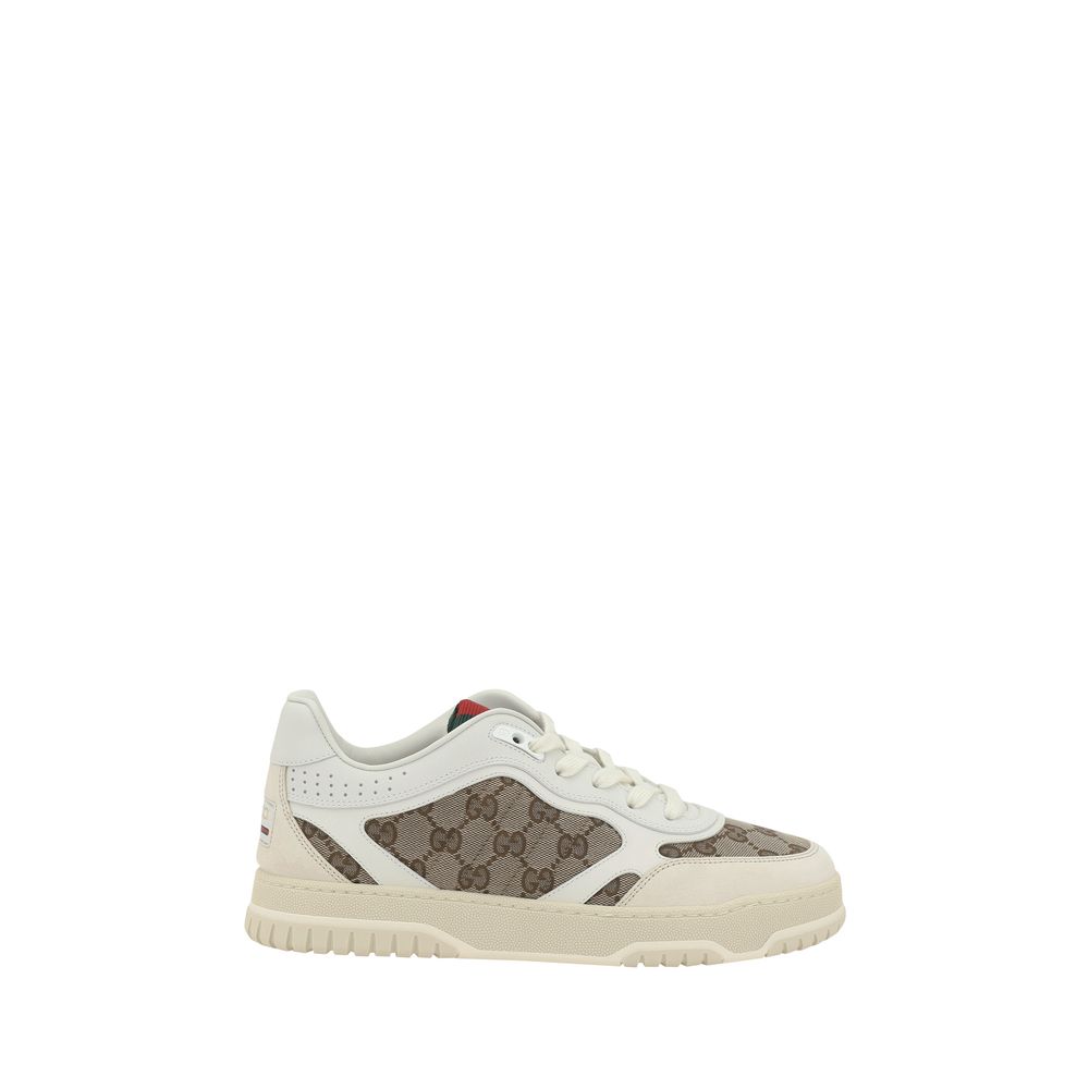 Baskets Gucci Re-Web blanches