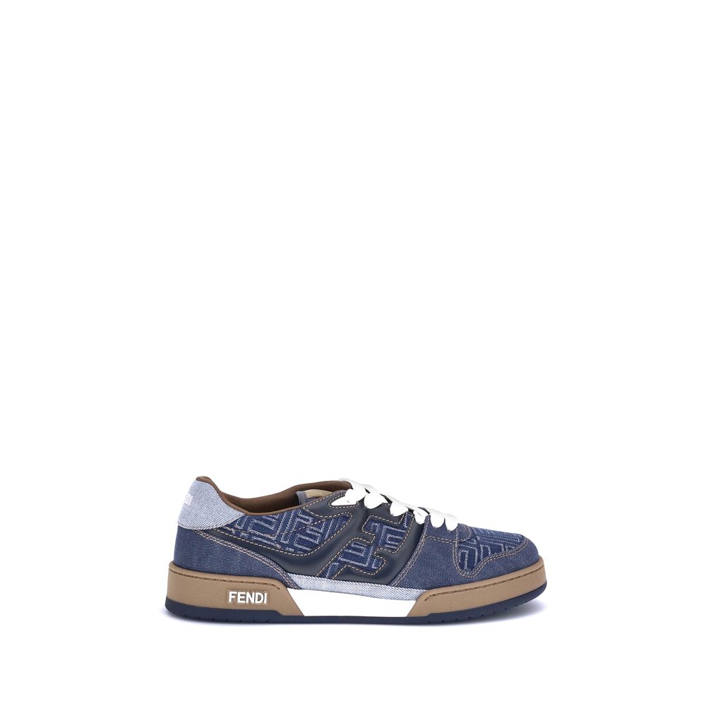 Baskets Fendi FF denim bleues