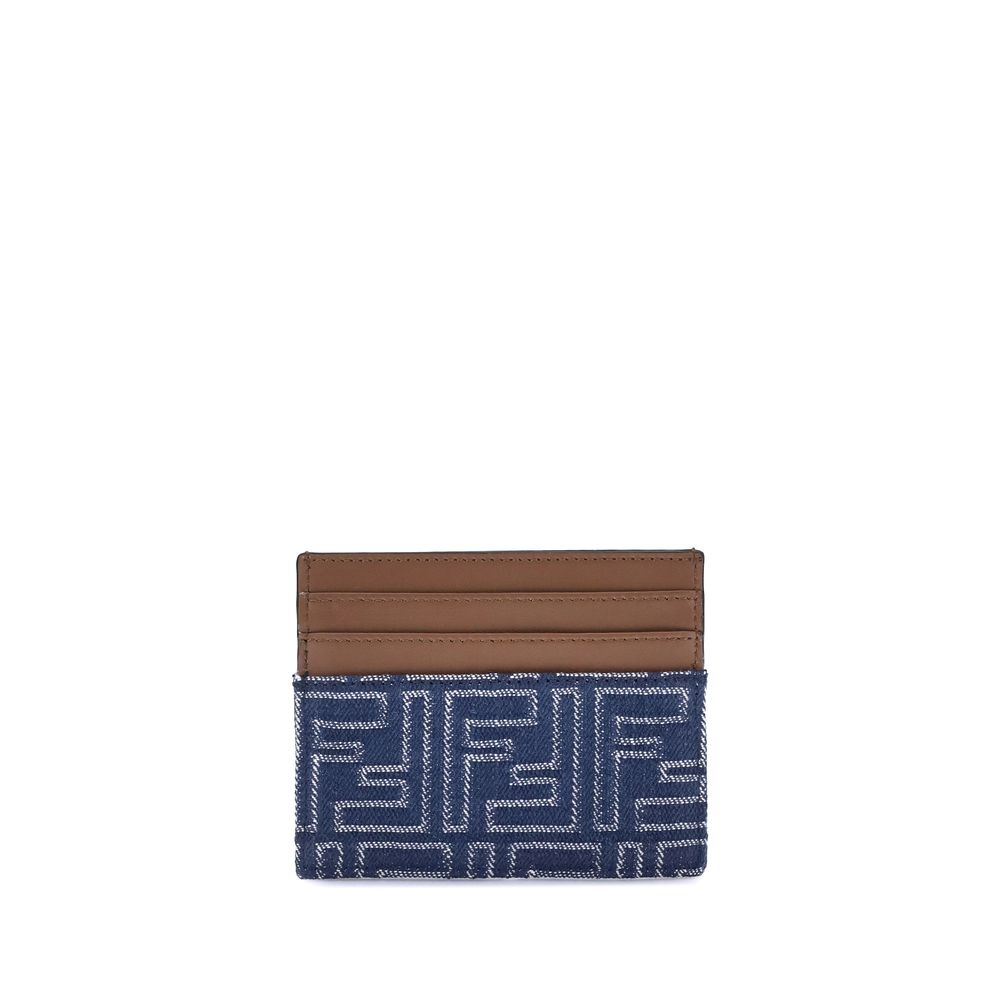 Porte-cartes Fendi Denim bleu