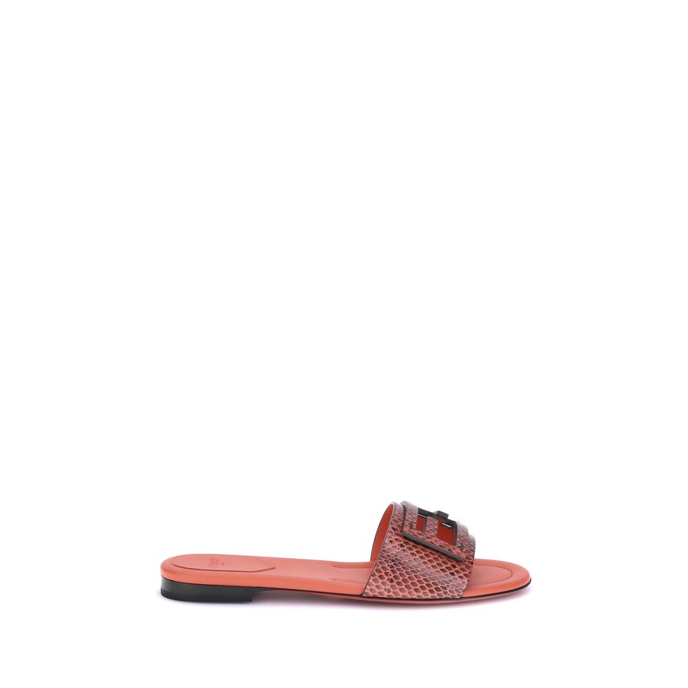 Sandales Fendi Python imprimé multicolore