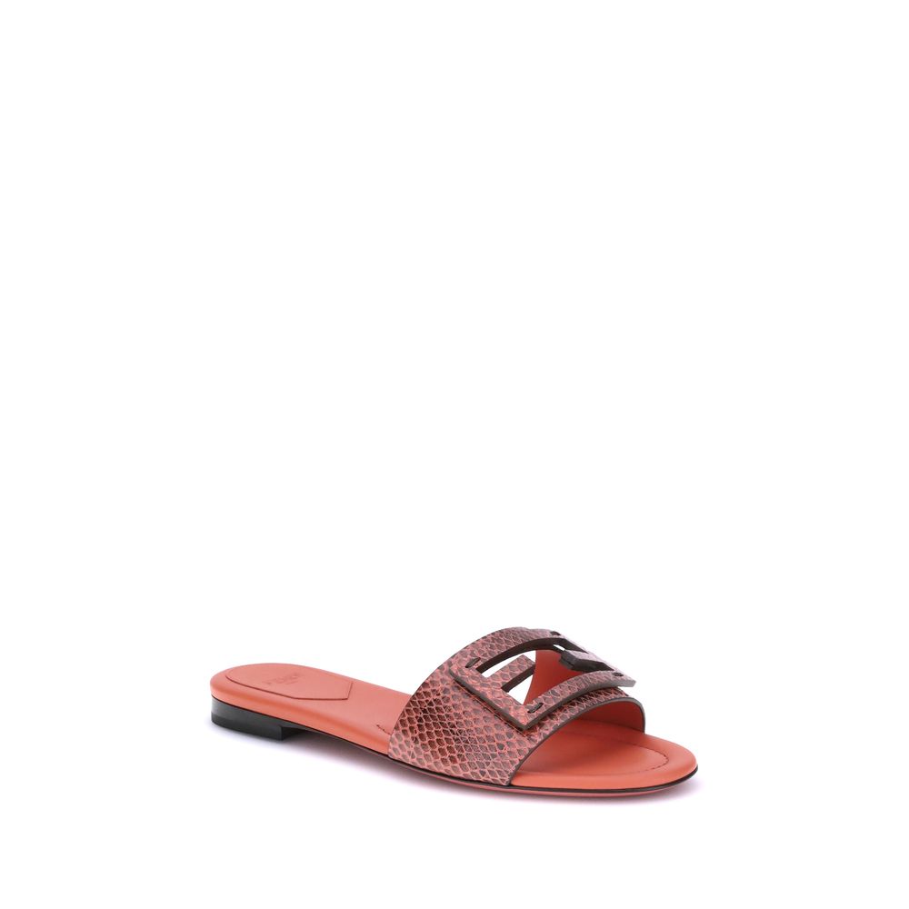 Sandales Fendi Python imprimé multicolore