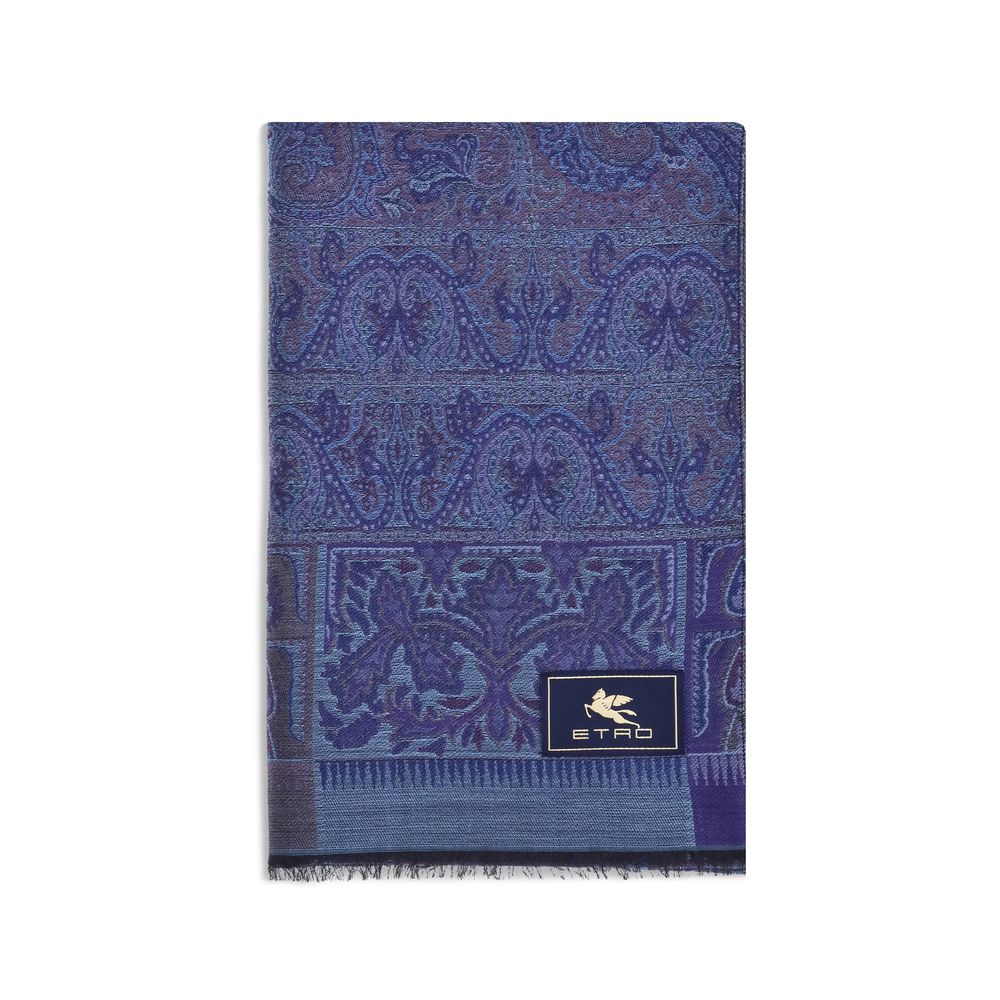 Écharpe Etro jacquard wools et soie multicolore