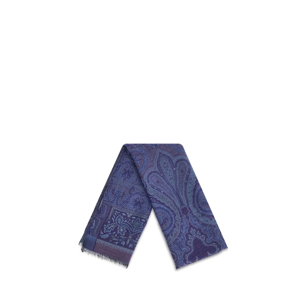 Écharpe Etro jacquard wools et soie multicolore