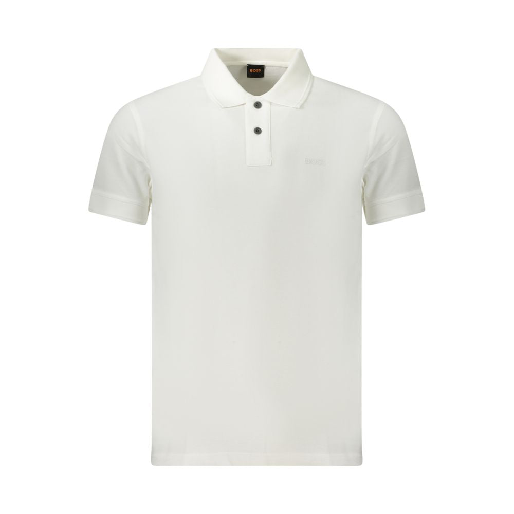 Polo Balmain à manches courtes blanc
