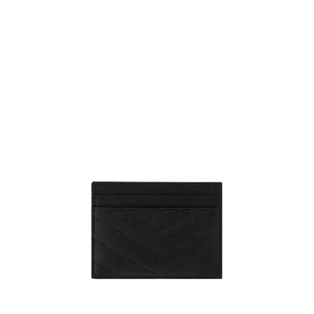 Porte-carte Saint Laurent matelassé noir Saint Laurent