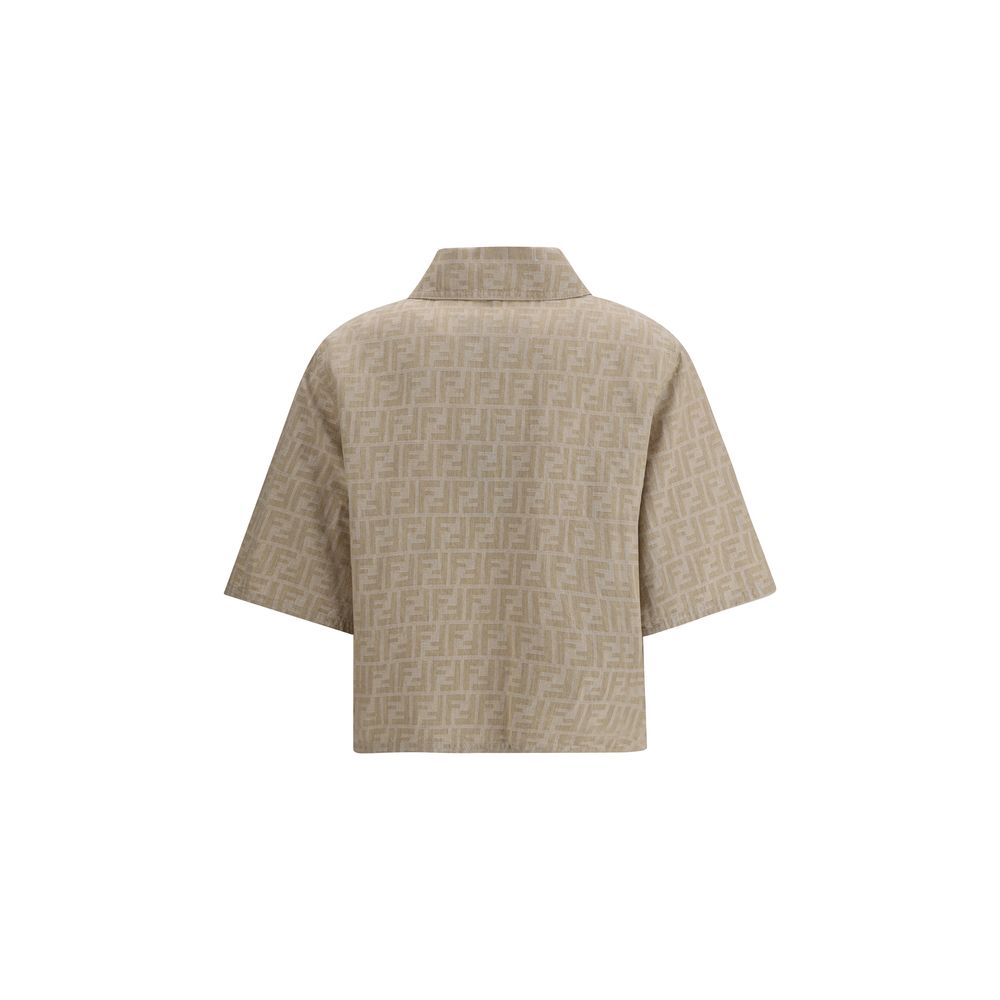 Veste Fendi cropped bleue