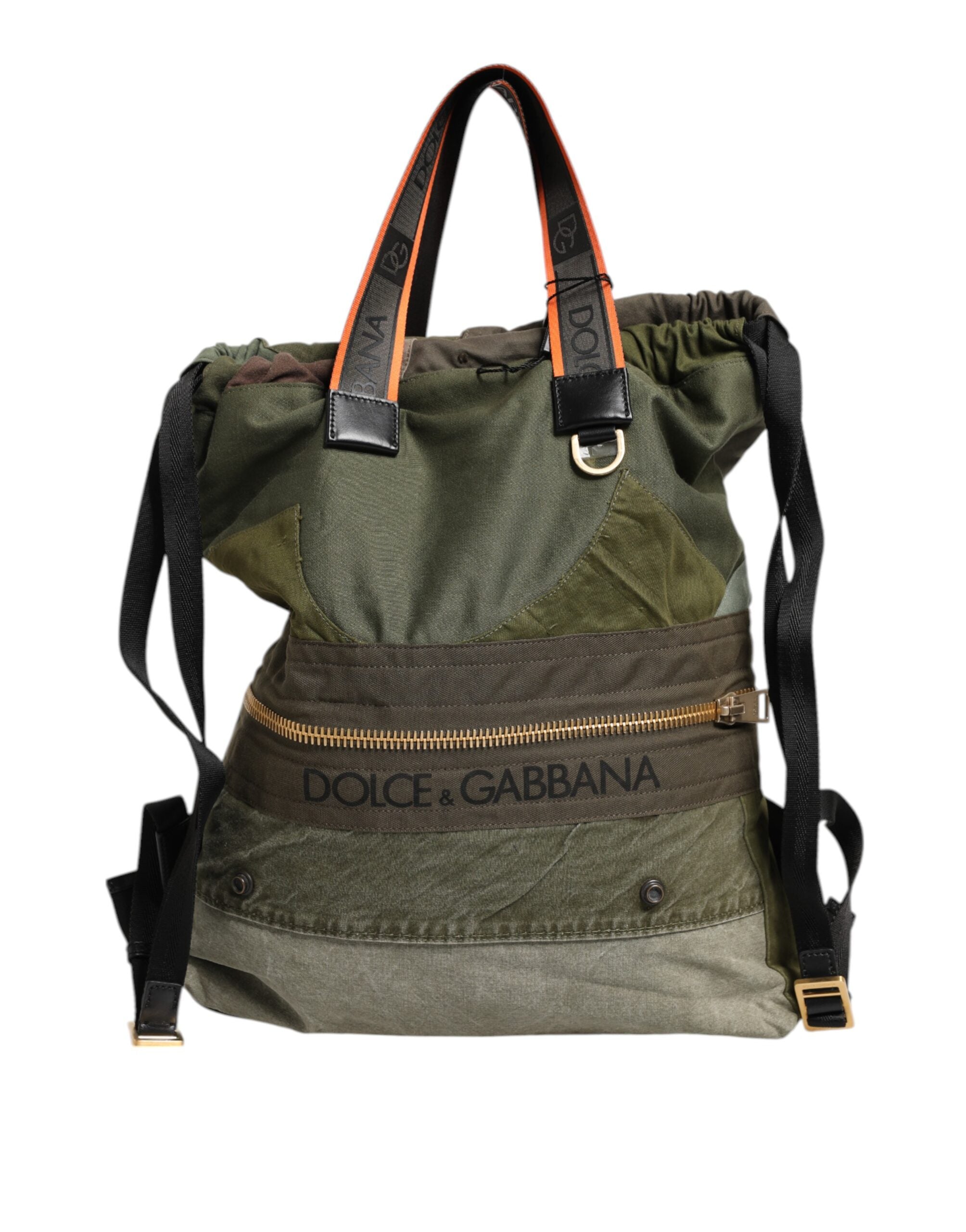 Rucksack Dolce & Gabbana camouflage vert militaire
