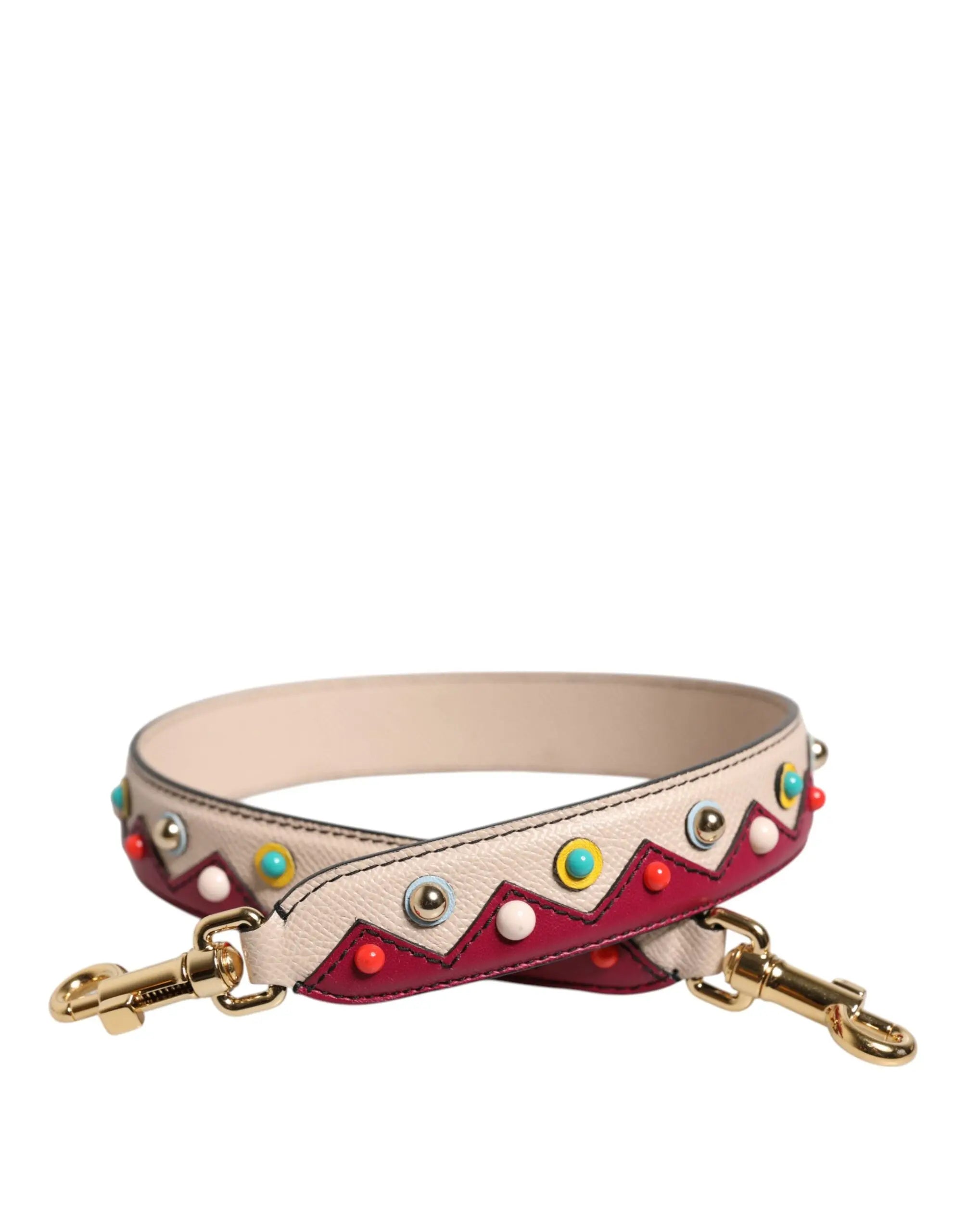 Sangle Dolce & Gabbana multicolor beiges et rouges Dolce & Gabbana