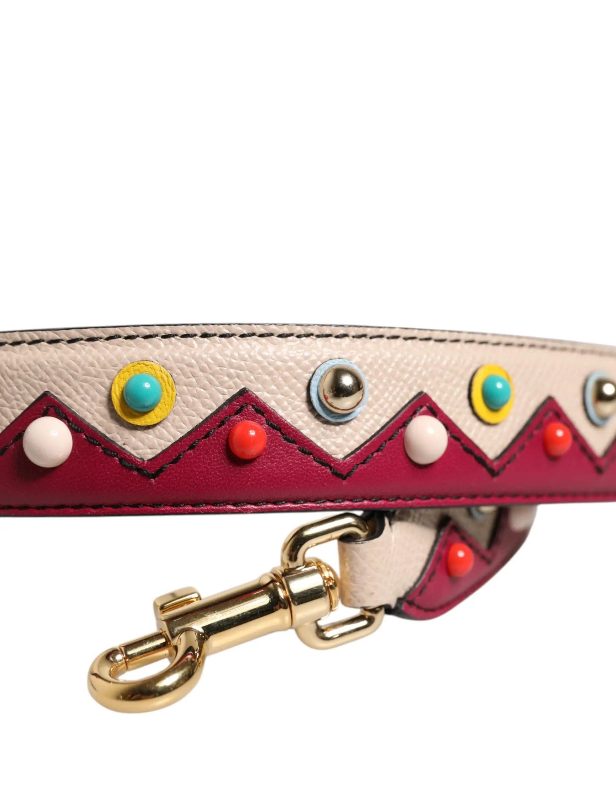 Sangle Dolce & Gabbana multicolor beiges et rouges Dolce & Gabbana