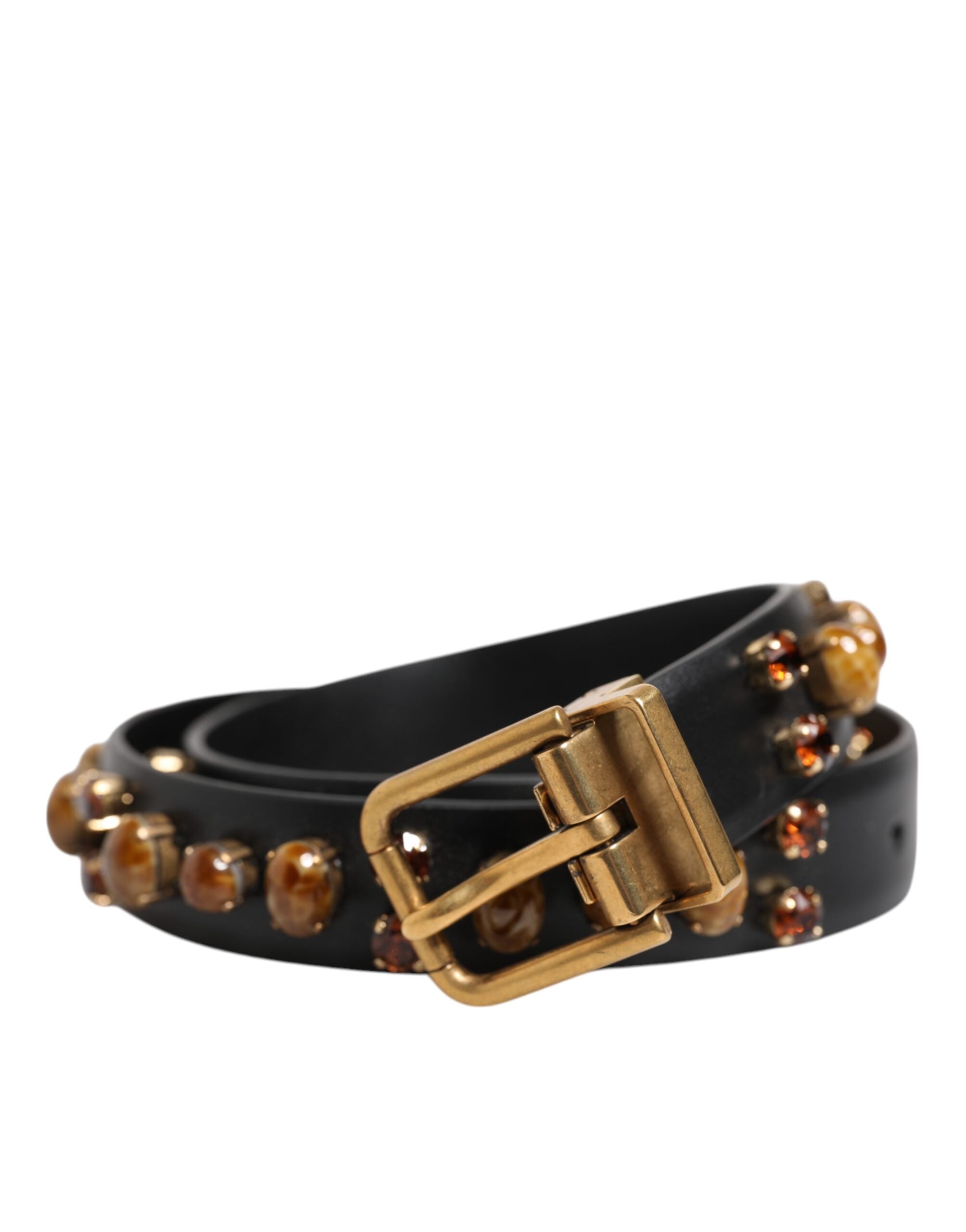 Ceinture Dolce & Gabbana studded noire