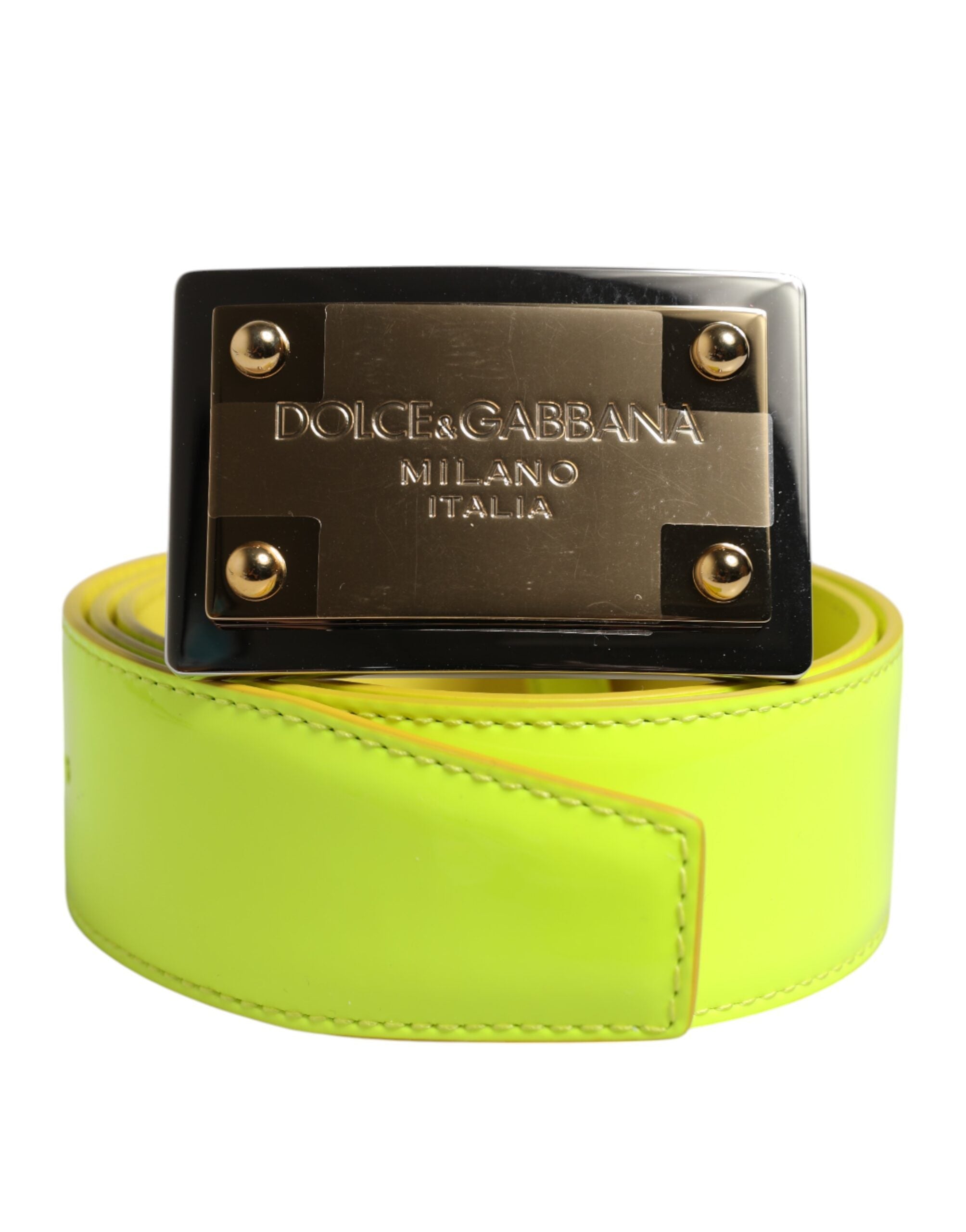 Ceinture Dolce & Gabbana Classic jaune vert