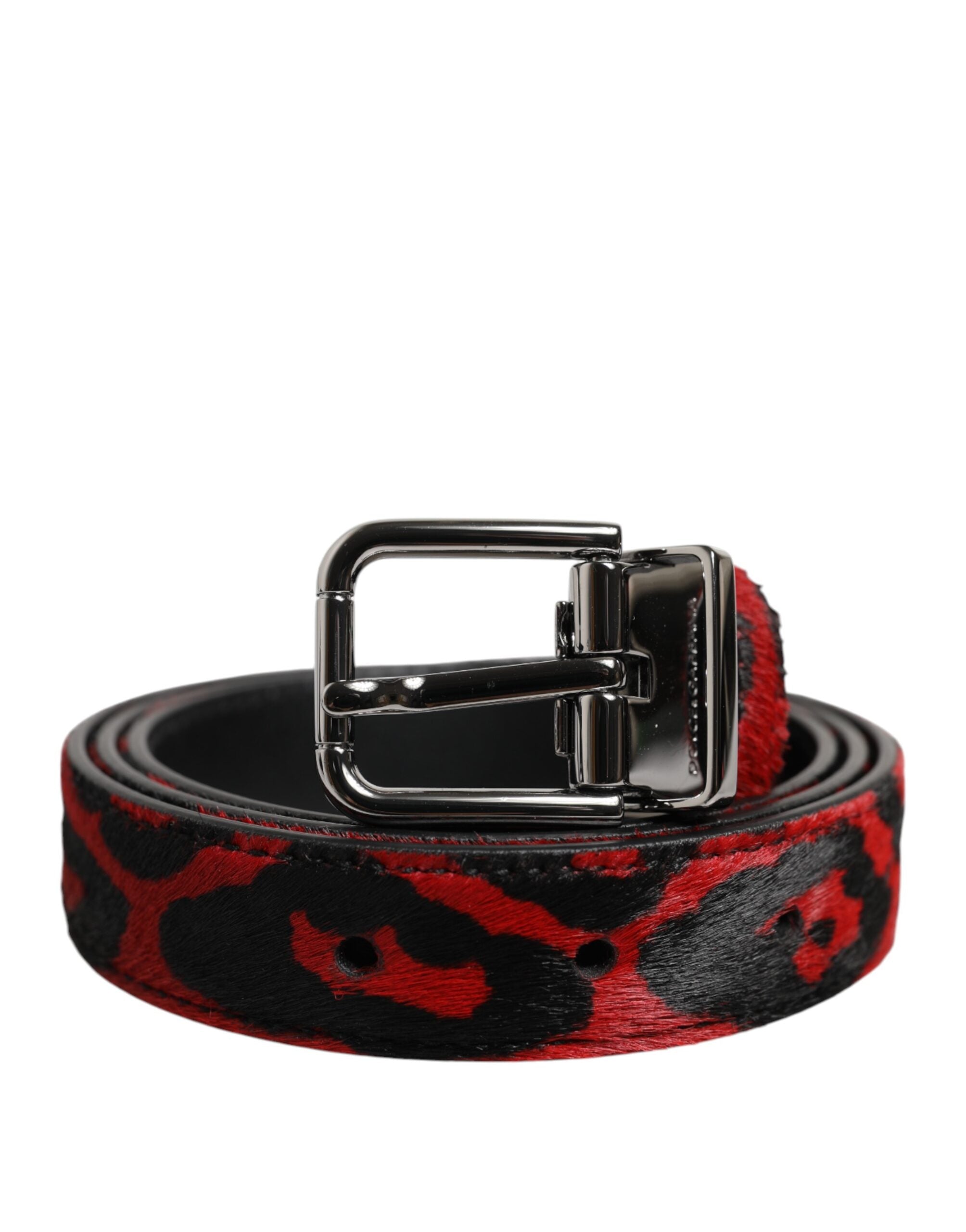 Ceinture Dolce & Gabbana classique noire rouge