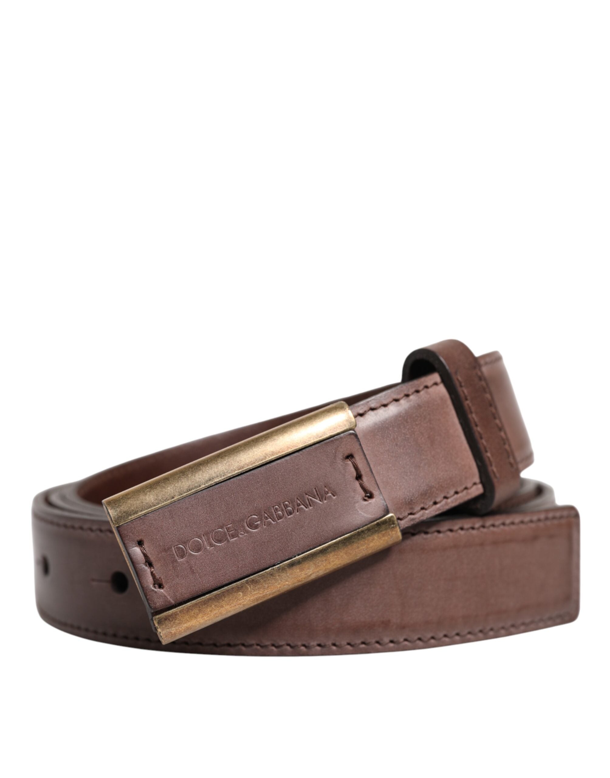 Ceinture Dolce & Gabbana en cuir marron