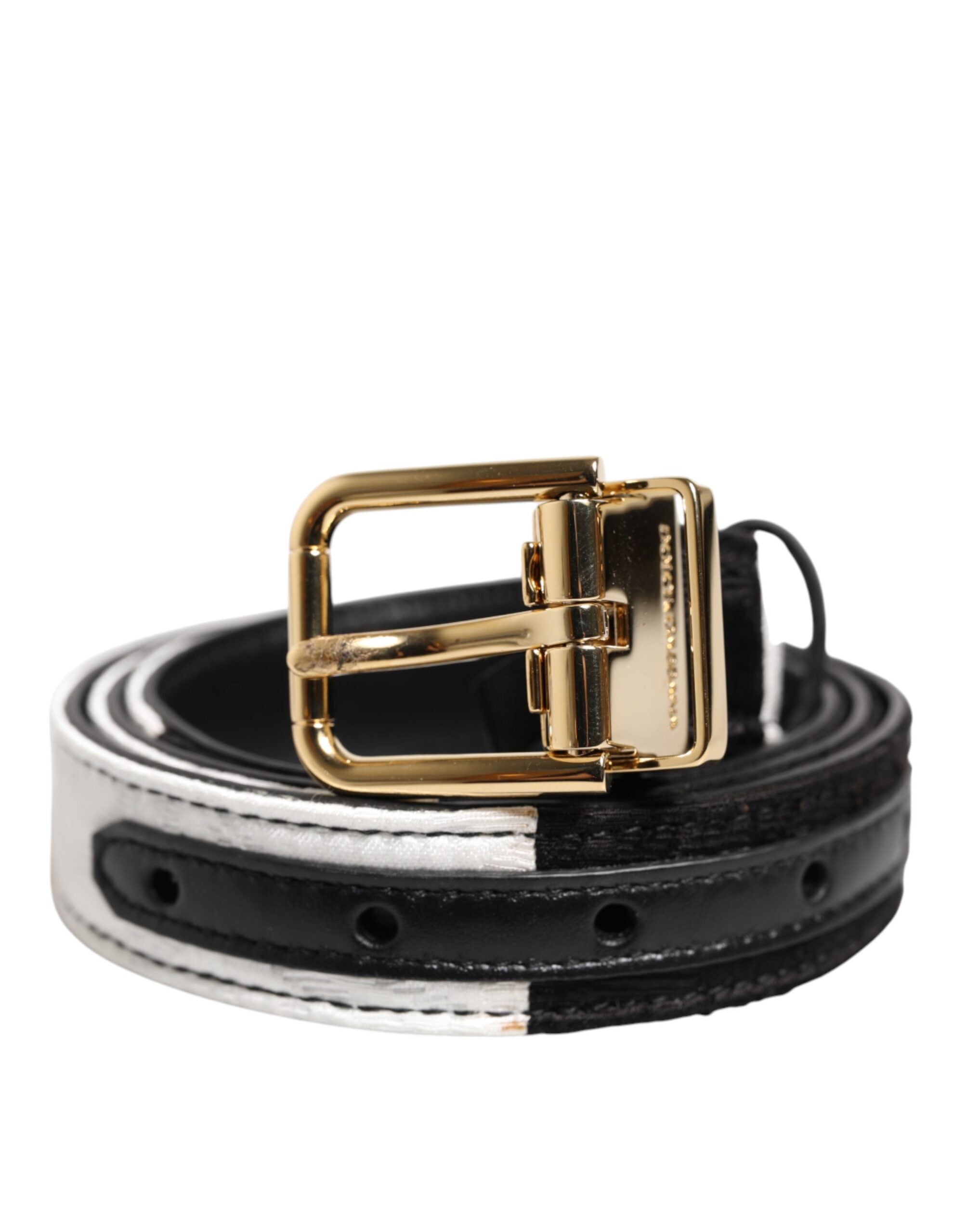 Ceinture Dolce & Gabbana noire et blanche