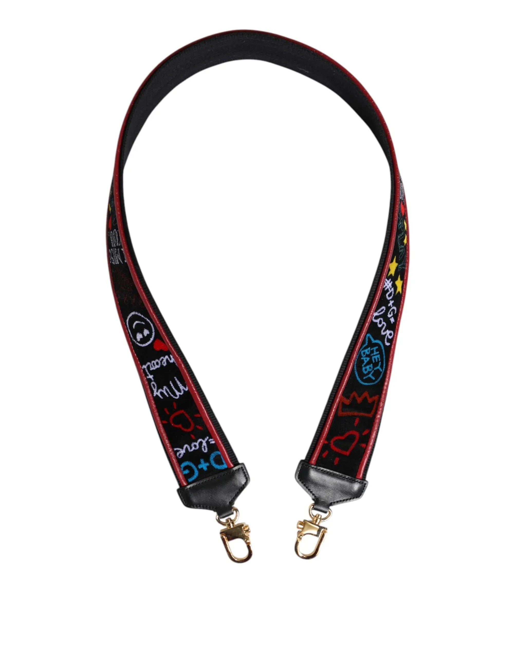 Sangle Dolce & Gabbana noire multicolore Dolce & Gabbana