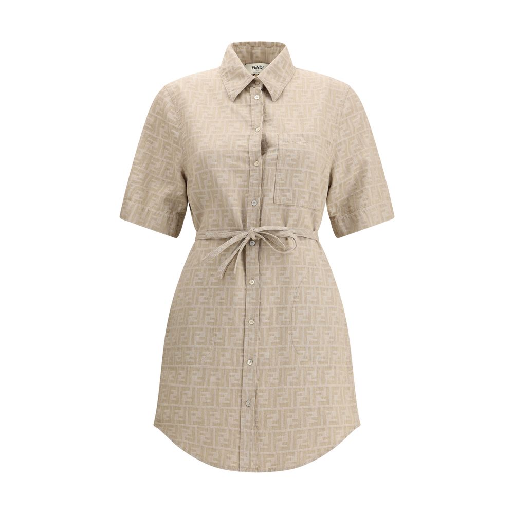 Robe Fendi Chemisier bleu