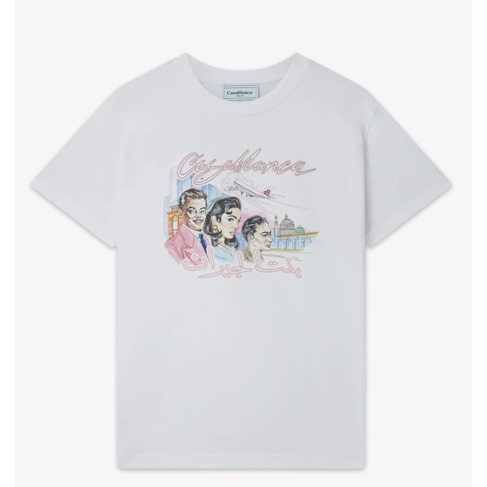 T-shirt Casablanca tennis club blanc