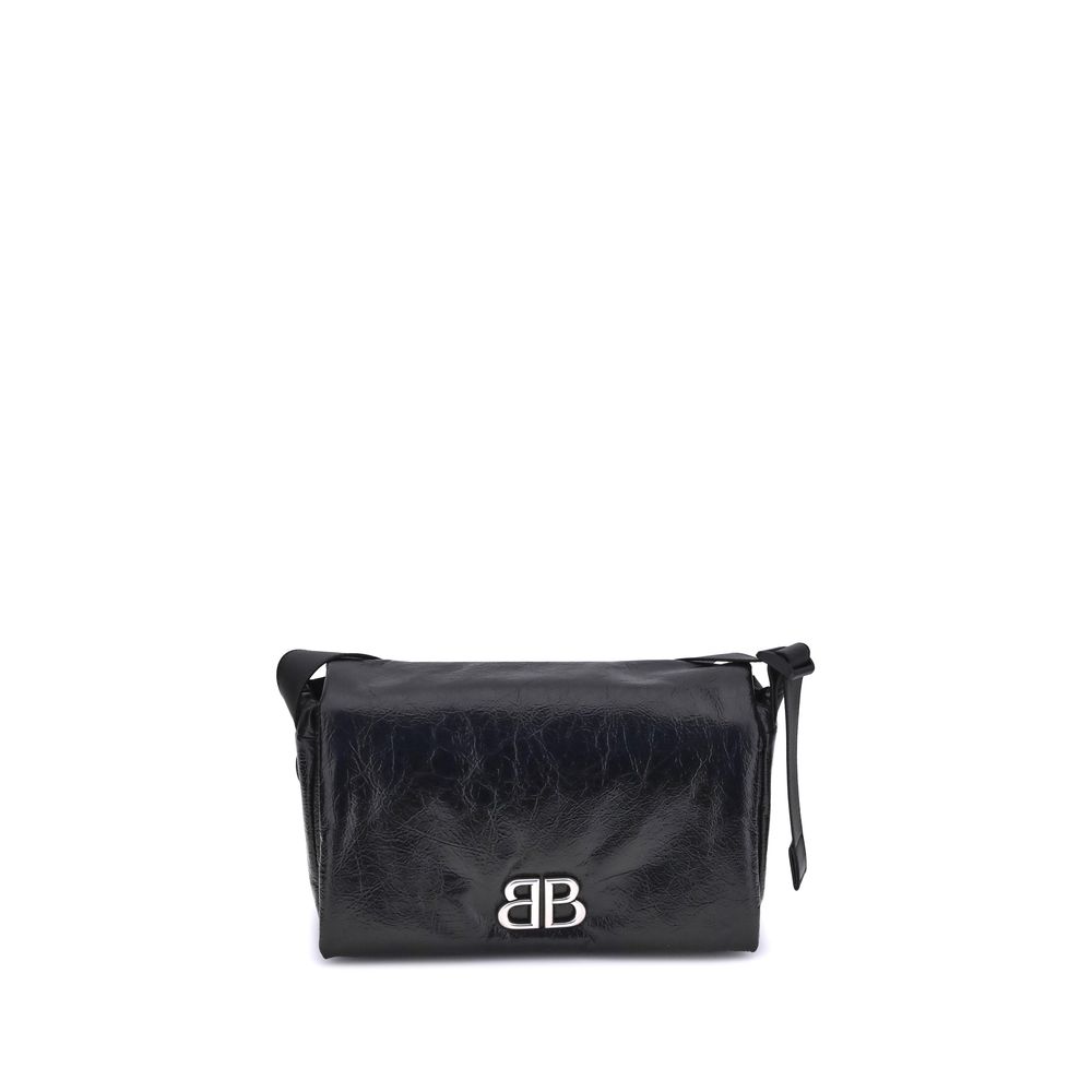 Sac à bandoulière Balenciaga Monaco noir