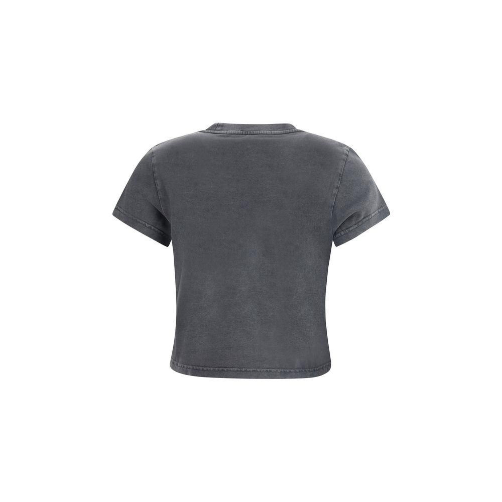 T-shirt Alexander Wang logo noir