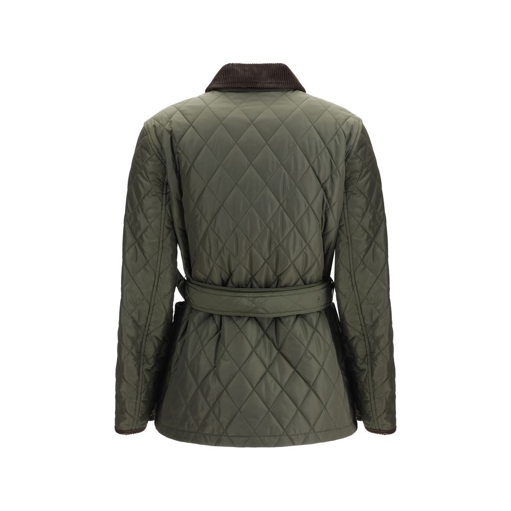 Veste Burberry quiltée noire
