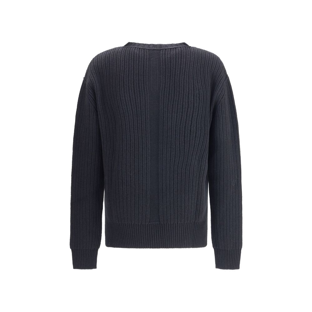 Pull Rick Owens ribbed gris