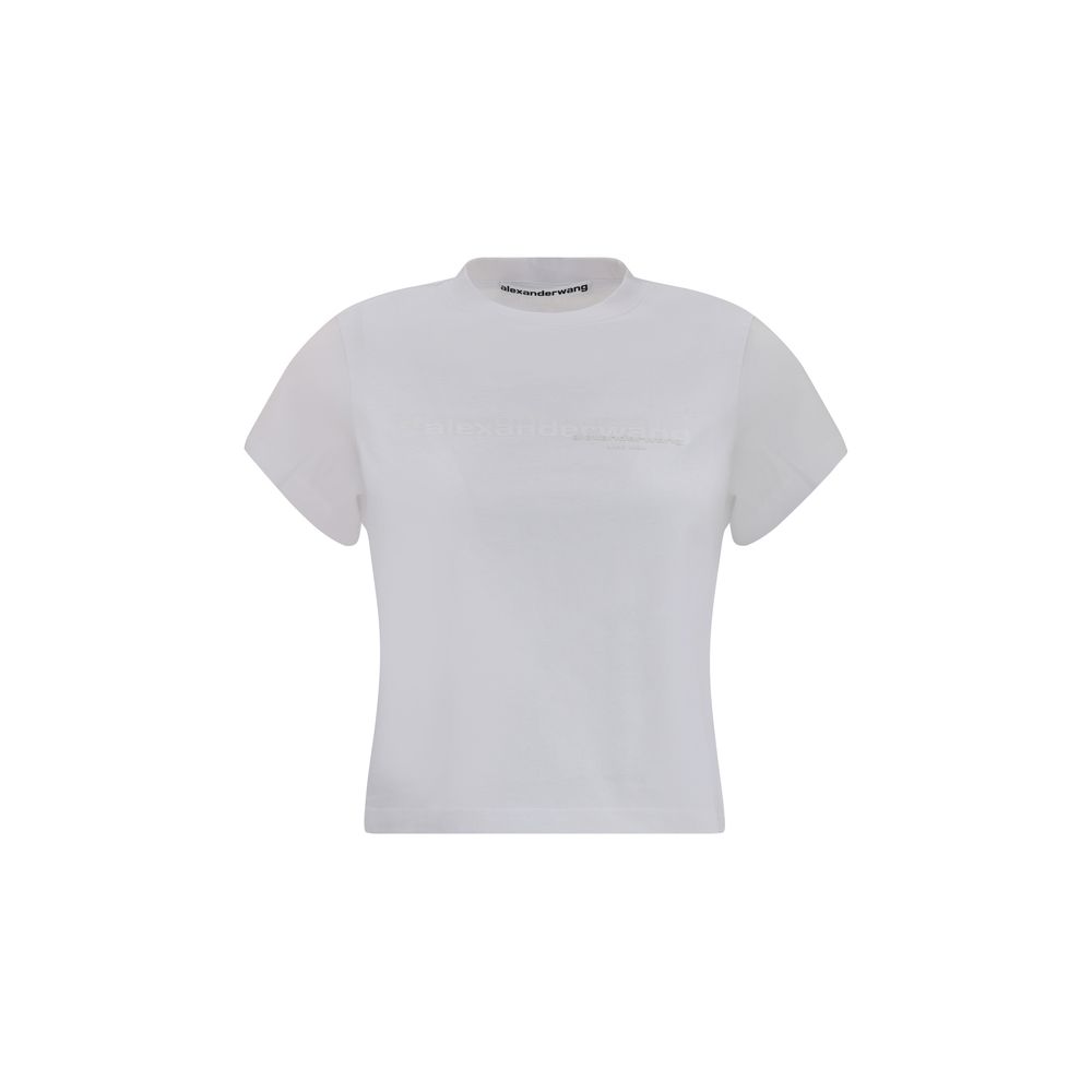 T-shirt Alexander Wang cropped noir