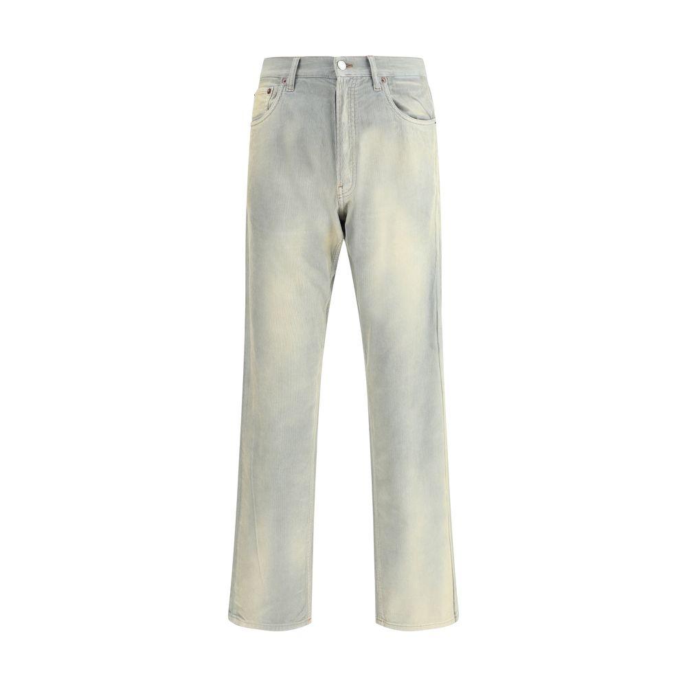 Pantalon Prada à cinq poches bleu