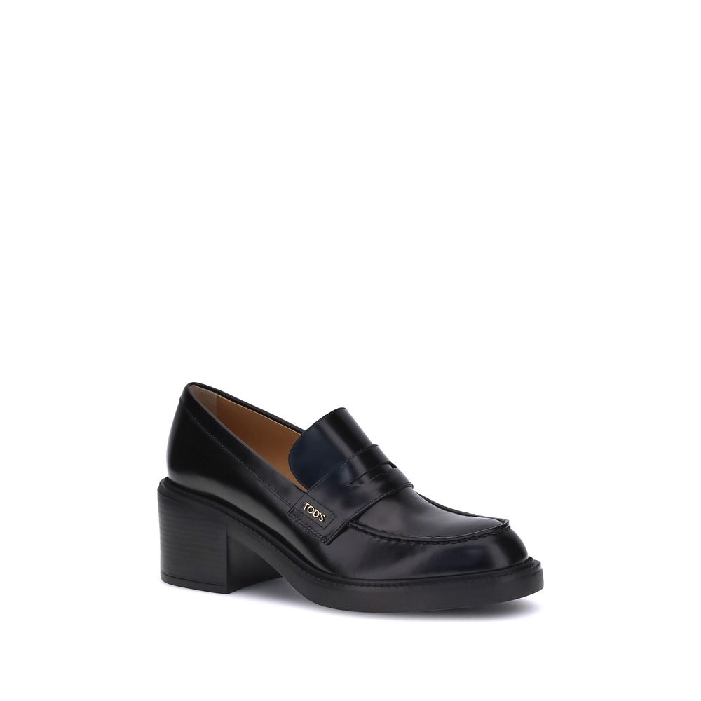 Mocassins Tod’s Leather Loafers noirs