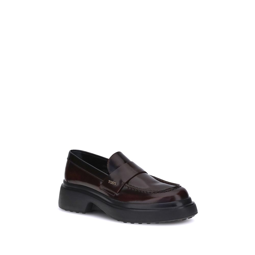 Loafers Tod’s en cuir verni noirs