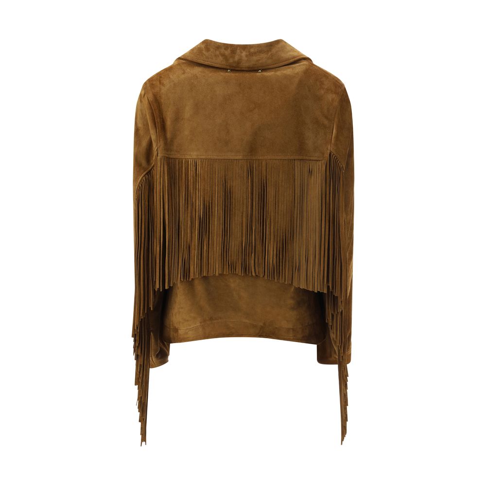 Veste en suede Golden Goose beige