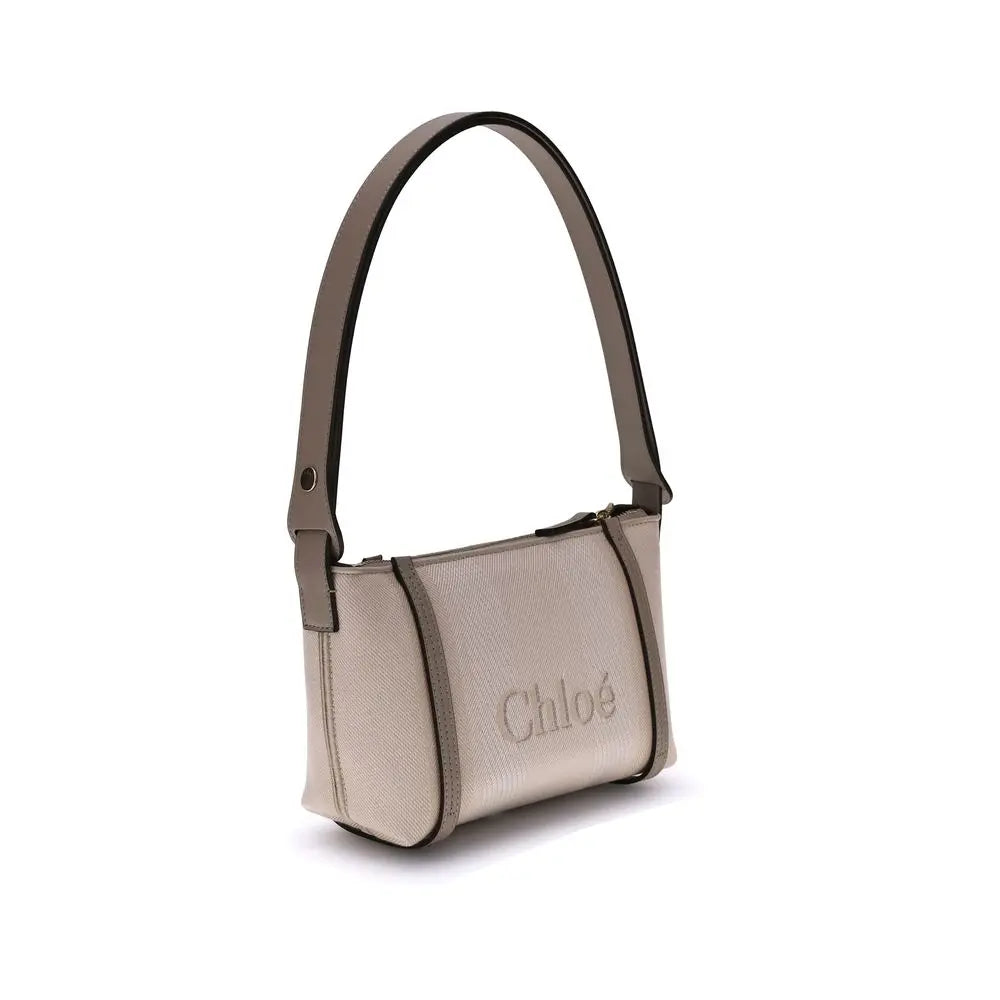 Sac porté épaule Chloé Carry beige Chloé