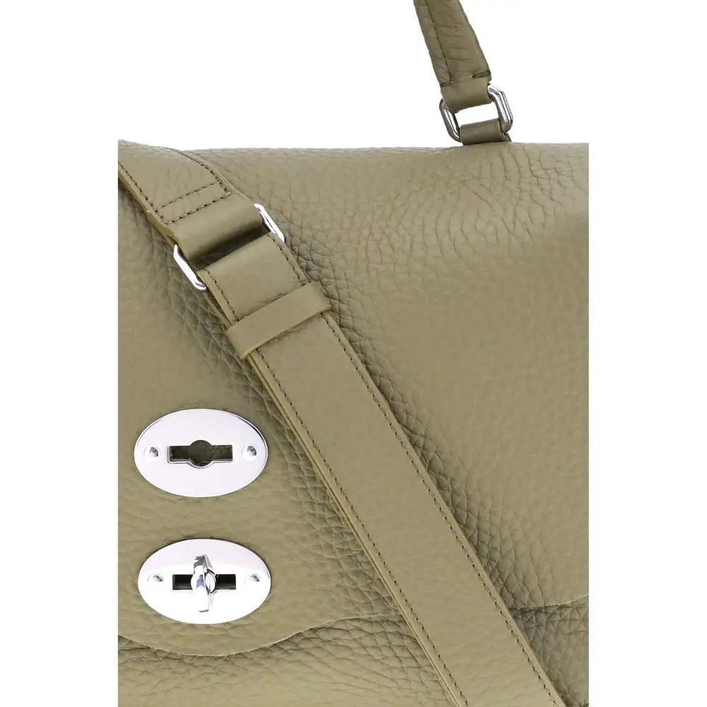 Sac à bandoulière Zanellato Postina Centauro en cuir noir Zanellato