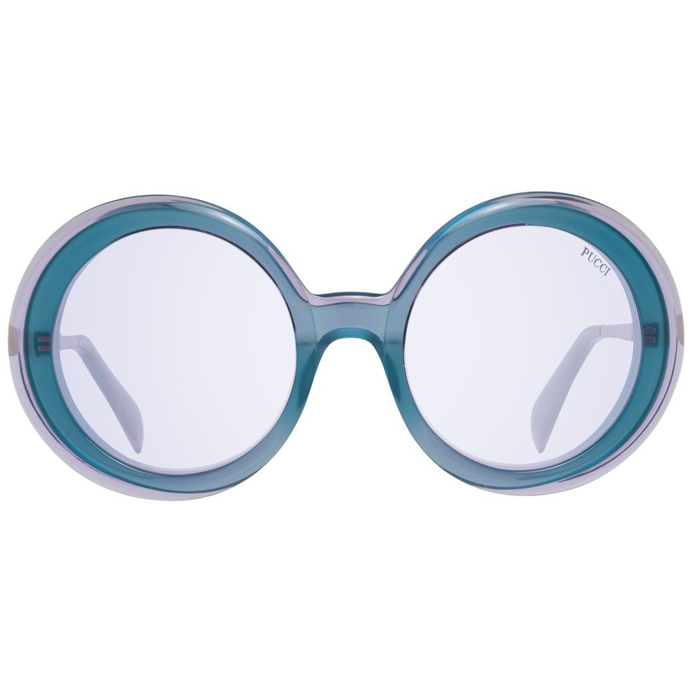 Lunettes de soleil turquoise violettes