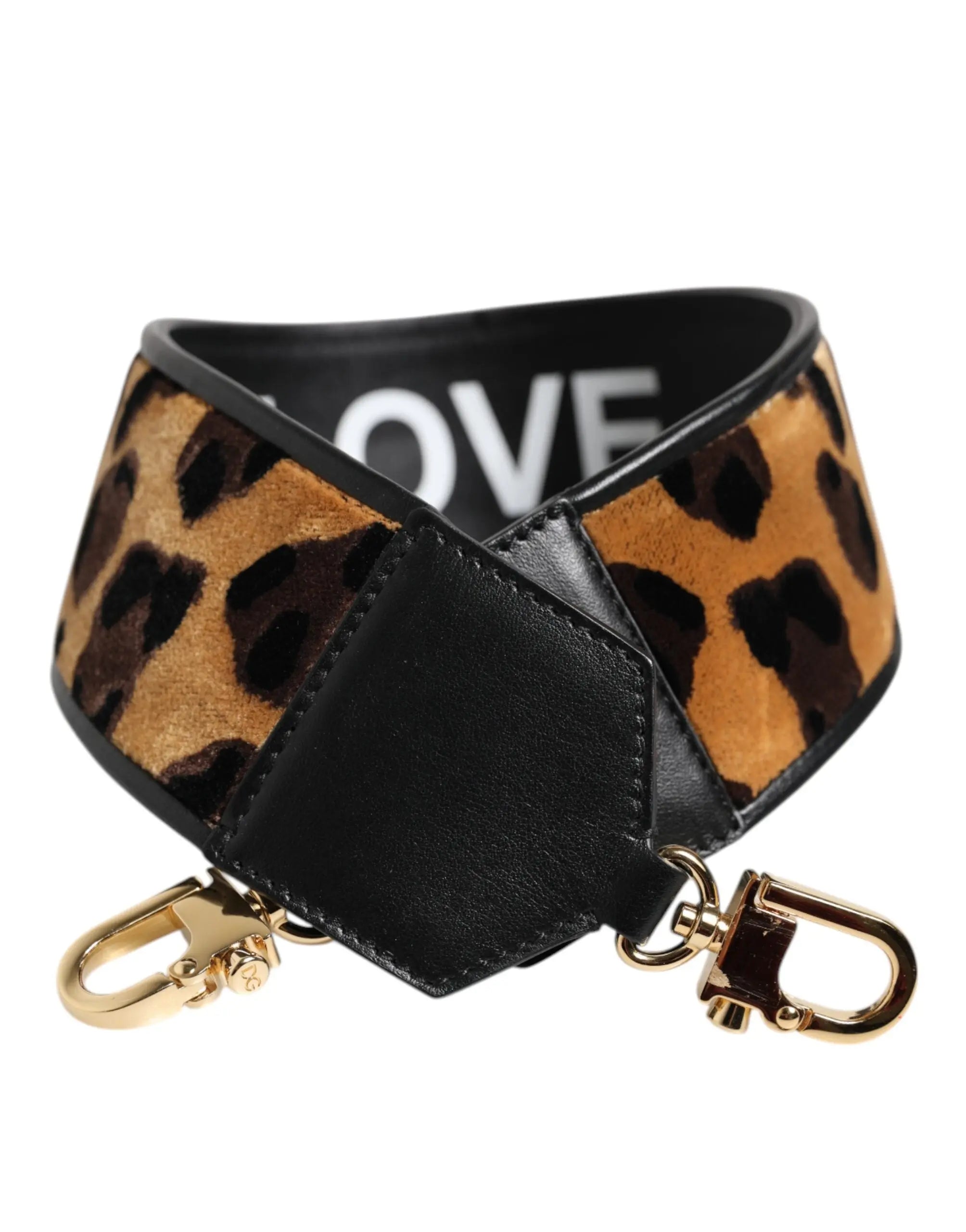 Sangle Dolce & Gabbana réversible noire/animalier Dolce & Gabbana