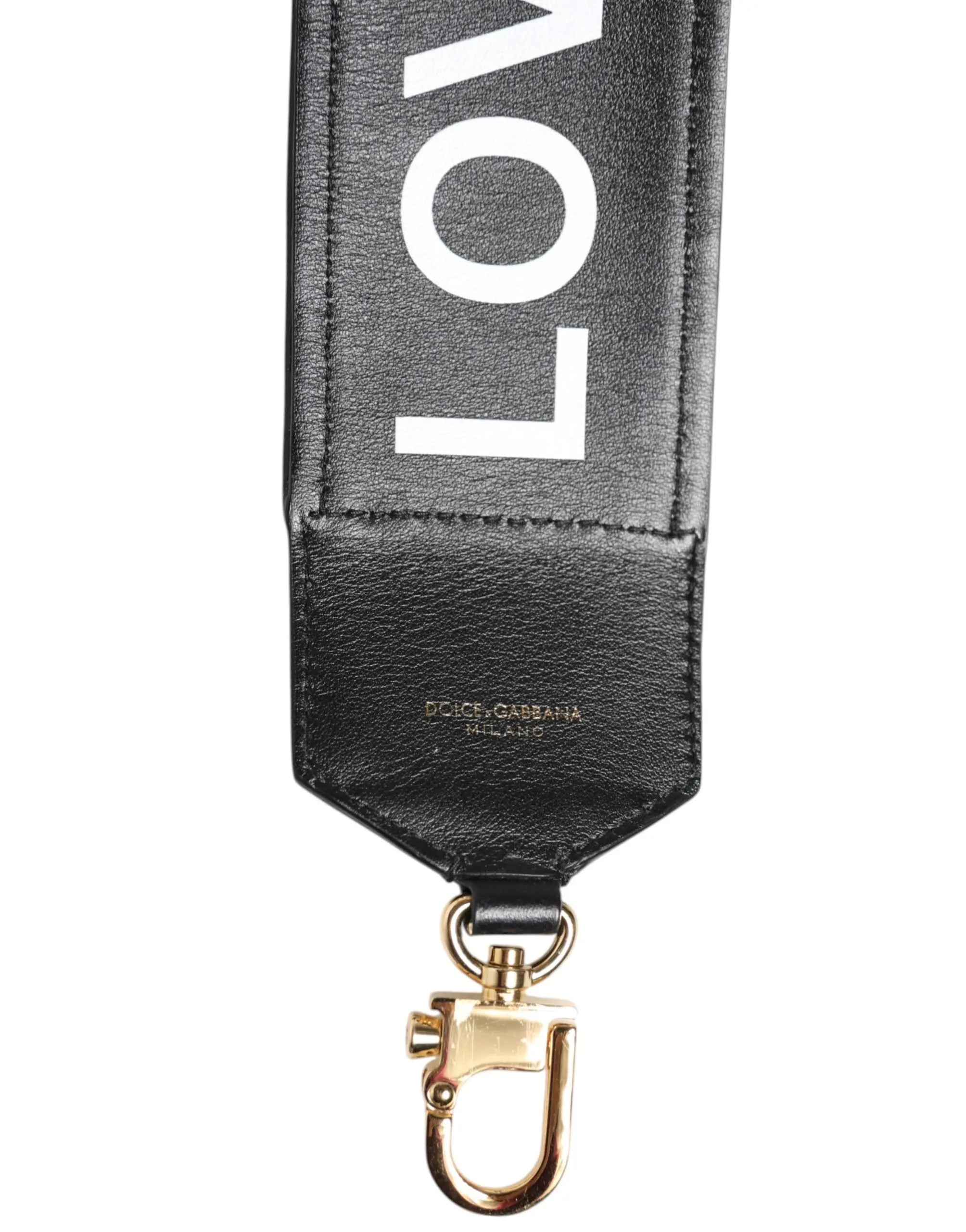 Sangle Dolce & Gabbana réversible noire/animalier Dolce & Gabbana