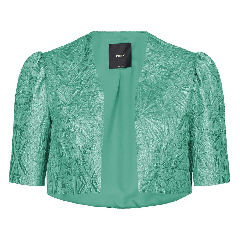 T-shirt Pinko jacquard vert