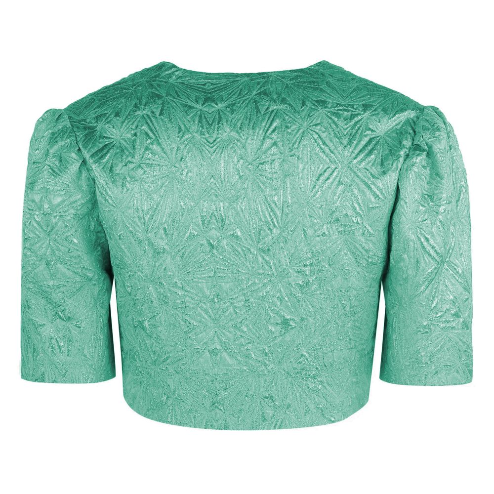 T-shirt Pinko jacquard vert